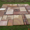 Dry lay Indian stone patio design